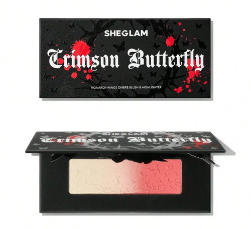 پالت رژگونه و هایلایتر شیگلم SHEGLAM مدل Crimson Butterfly