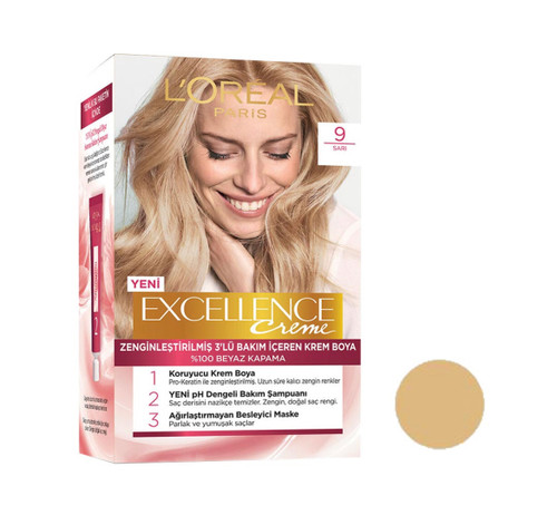 رنگ مو شماره 9 لورال مدل Loreal Paris Excellence