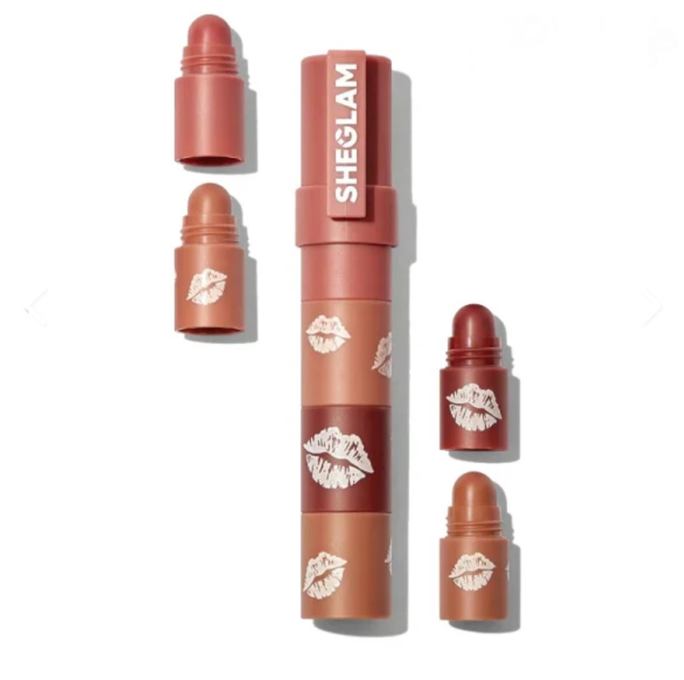 رژ لب 4 در 1 مات شیگلم مدل MEGA رنگ BARE STACK
