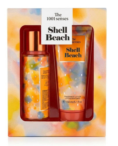 ست هدیه بادی میست و لوشن بدن Shell Beach برند اماراتی