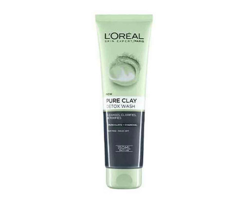 ژل شستشو صورت خاک رس مناسب پاکسازی پوست لورال loreal